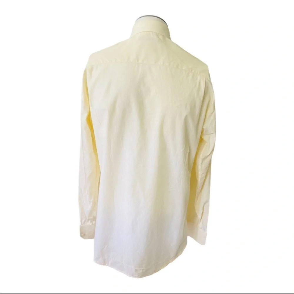 GUCCI Men's Yellow Cotton Dress Shirt Size 39 15.5 ITALY